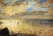 Eugene Delacroix The Sea from the Heights of Dieppe oil painting reproduction